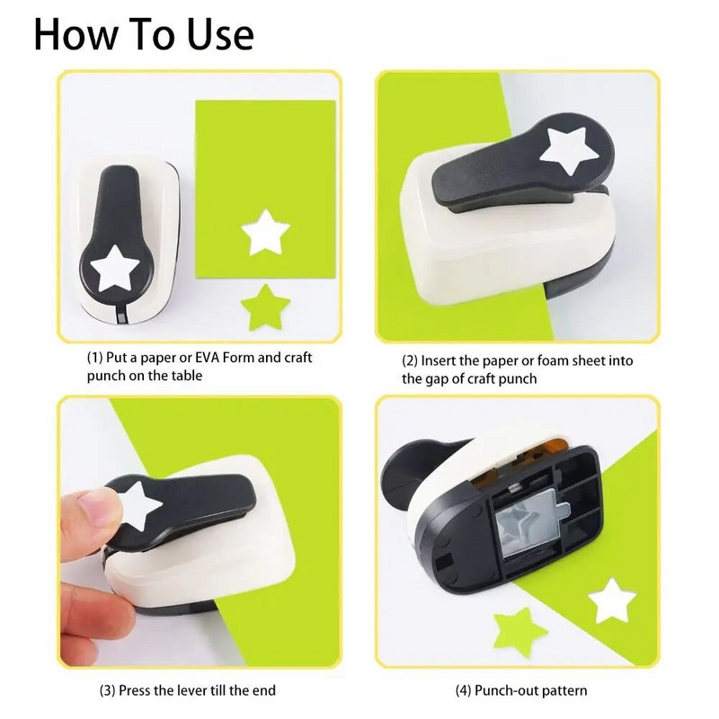 ABS Plastic Kid Hole Punch New Scrapbooking 9-25mm Craft Hole Punch DIY Paper Cutting Χειροποίητο Paper Shaper Cutter Παιδιά