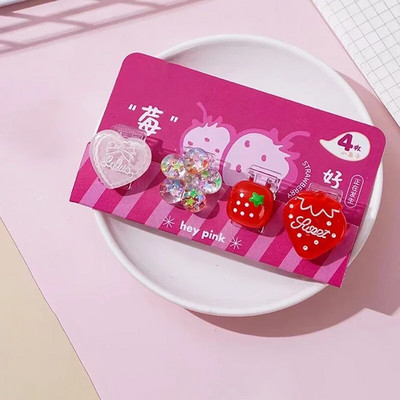 4gab Creative Cat Claw Papīra saspraudes Karikatūras Saspraudes Saspraudes Dokumenti Piezīmes Papīra Turētājs Skava Korejas kancelejas preces Skolas birojs