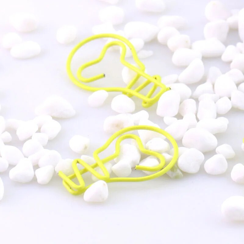 20gab./partija spuldze Forma saspraudes Radoši Interesanti Grāmatzīmju saspraudes Atgādnes saspraudes formas saspraudes biroja skolai Sākums H0145