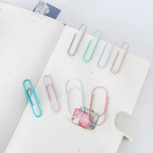 TUTU 20tk/komplekt 50mm värvilised kirjaklambrid kirjaklambrid märkmed kuulutusklambrid õpilaste kirjatarbed kooli kontoritarbed H0528