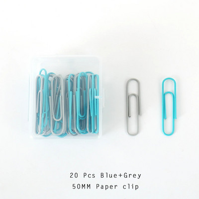 TUTU 20tk/komplekt 50mm värvilised kirjaklambrid kirjaklambrid märkmed kuulutusklambrid õpilaste kirjatarbed kooli kontoritarbed H0528
