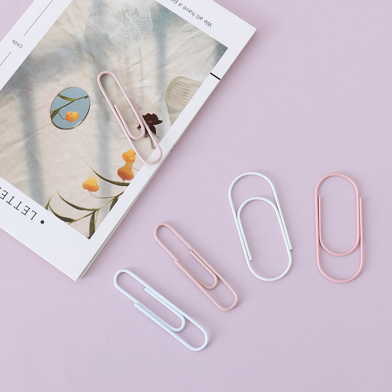 TUTU 20tk/komplekt 50mm värvilised kirjaklambrid kirjaklambrid märkmed kuulutusklambrid õpilaste kirjatarbed kooli kontoritarbed H0528