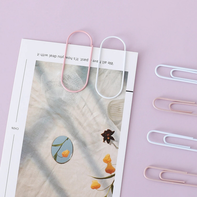 TUTU 20tk/komplekt 50mm värvilised kirjaklambrid kirjaklambrid märkmed kuulutusklambrid õpilaste kirjatarbed kooli kontoritarbed H0528