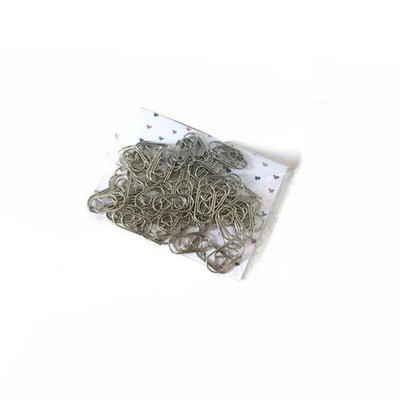 50 gab. Metāla saspraudes Nerūsējošā tērauda stieples mīlestības sirds formas papīra saspraudes biroja skolai Grāmatzīmju saspraudes iesiešanas piederumi