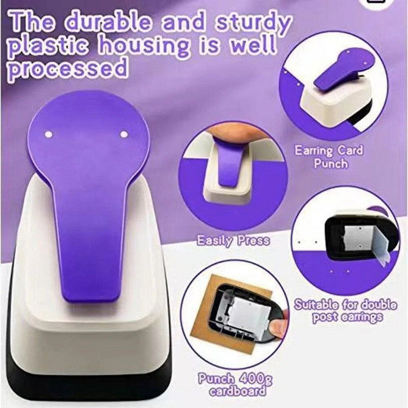 Apļveida perforators auskaru caurumu perforators Auskaru kāršu perforators dubultajam perforatoram.