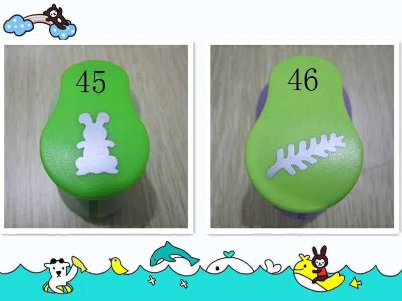 53 stila 2,5 cm ar rokām darināti amatniecības un scrapbooking rīki Papīra perforators fotoattēlu galerijai DIY dāvanu karšu perforatori Reljefa ierīce YH15