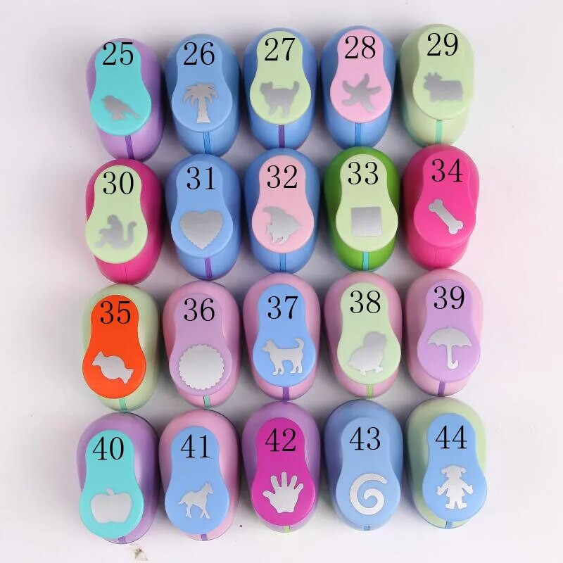 53 stila 2,5 cm ar rokām darināti amatniecības un scrapbooking rīki Papīra perforators fotoattēlu galerijai DIY dāvanu karšu perforatori Reljefa ierīce YH15