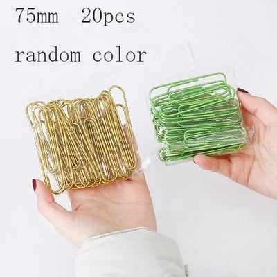 TUTU χαριτωμένες παγιέτες kawaii μεταλλικό σετ κλιπ σχολικού γραφείου καραμέλα φοιτητικό χαρτί διοργανωτής εγγράφων κλιπ χαρτικά H0500