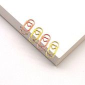 50 τεμ. Mini Love Heart Paper Clips Kawaii Notebook Binder Clips Journal Planner Σελιδοδείκτες Εισιτήρια Photo Clamp Αναλώσιμα γραφείου