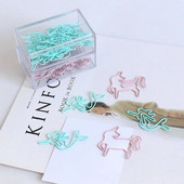 TUTU 20 tk heleroheline paberklamber Ülemteener kodus Merineitsi kujulised kirjaklambrid, mis sobivad suurepäraselt kirjaklambrite kogumiseks kontorikingiks H0181