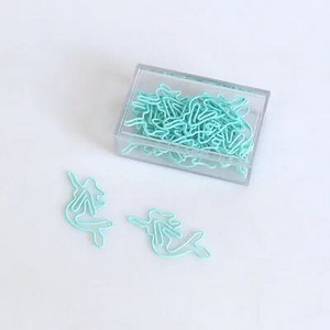 TUTU 20 tk heleroheline paberklamber Ülemteener kodus Merineitsi kujulised kirjaklambrid, mis sobivad suurepäraselt kirjaklambrite kogumiseks kontorikingiks H0181