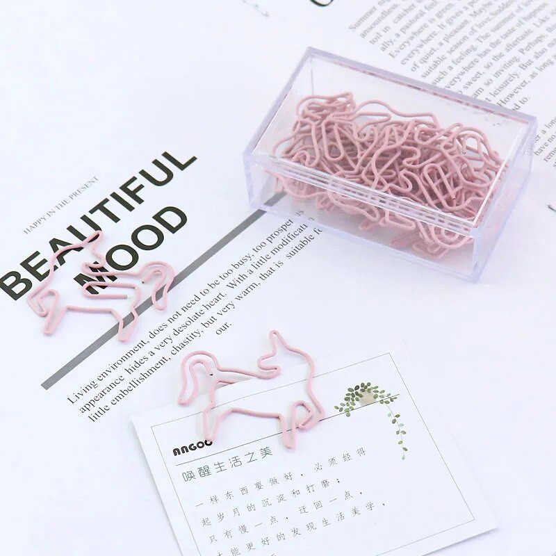 TUTU 20 tk heleroheline paberklamber Ülemteener kodus Merineitsi kujulised kirjaklambrid, mis sobivad suurepäraselt kirjaklambrite kogumiseks kontorikingiks H0181