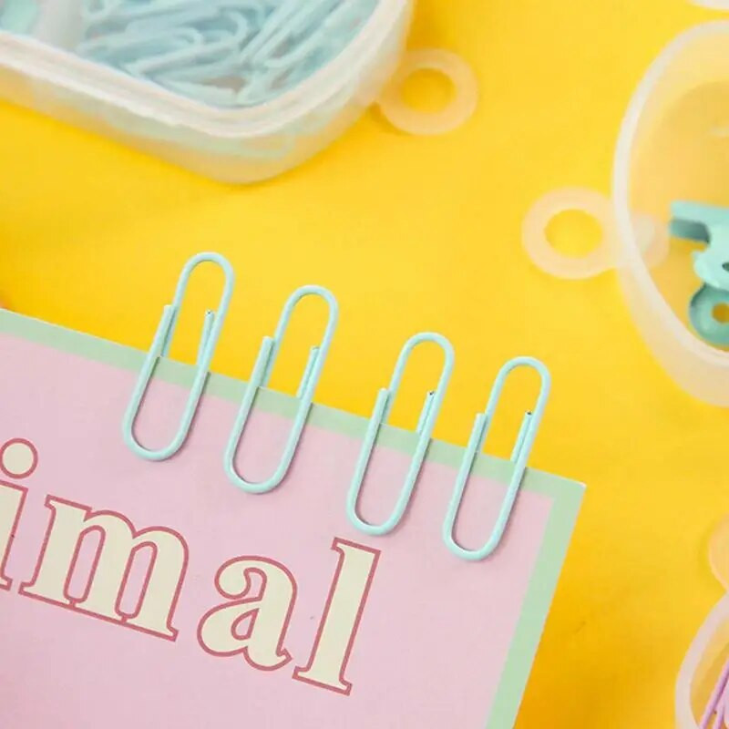 45gab daudzfunkcionālas kombinētas spiedpogas Papīra saspraudes Īkšķis Kancelejas preces Metāla caurspīdīgas iesiešanas klipšu komplekts Skolas biroja piederumi