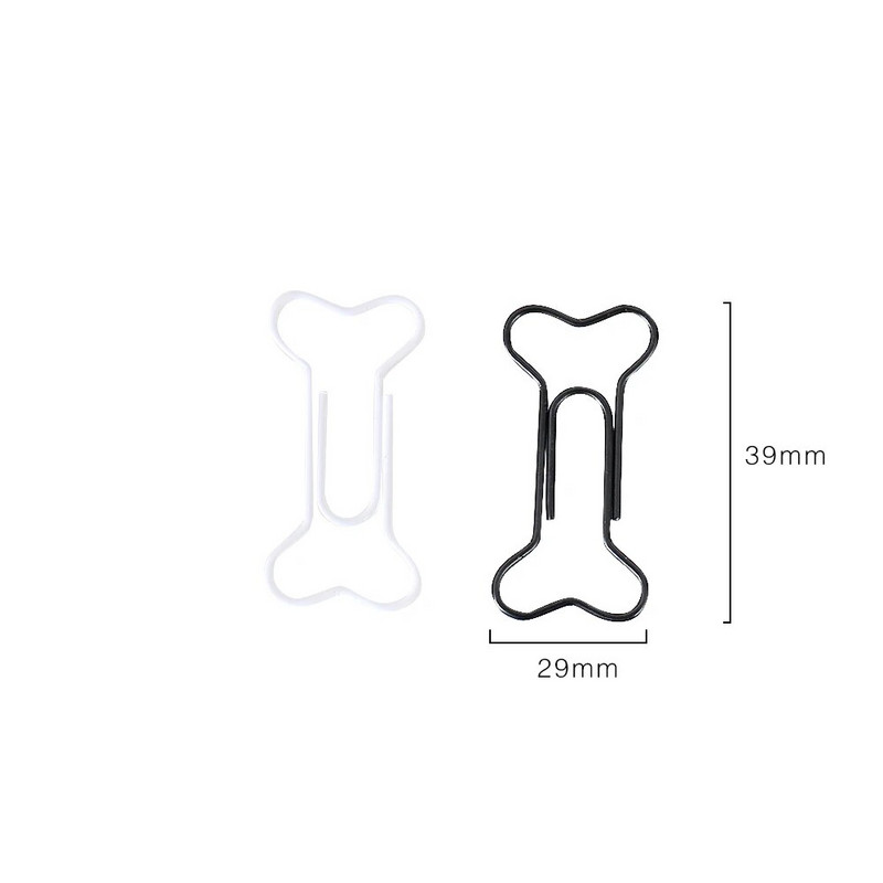 20 gab. Radošās saspraudes kauls Piezīme Forma Metāla saspraudes uz grāmatu papīra Studentiem Kancelejas piederumi Biroja skolas iesiešanas piederumi