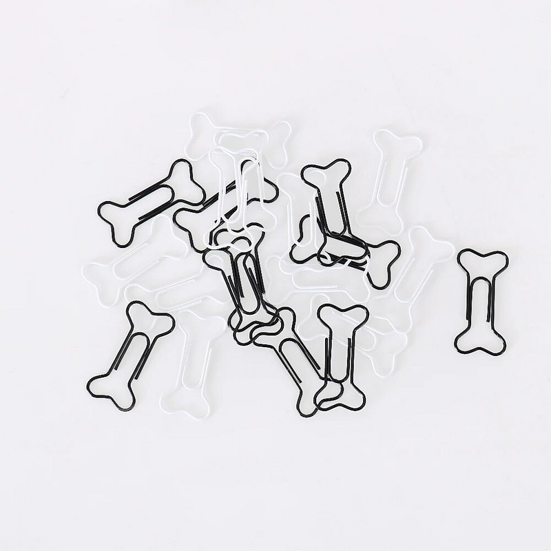 20 gab. Radošās saspraudes kauls Piezīme Forma Metāla saspraudes uz grāmatu papīra Studentiem Kancelejas piederumi Biroja skolas iesiešanas piederumi