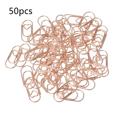 12/20/50 tk Erikujulised kirjaklambrid Kuldsed järjehoidjaklambrid, armsad kirjaklambrid Planeerijaklambrid kontoritarvete kaunistamiseks