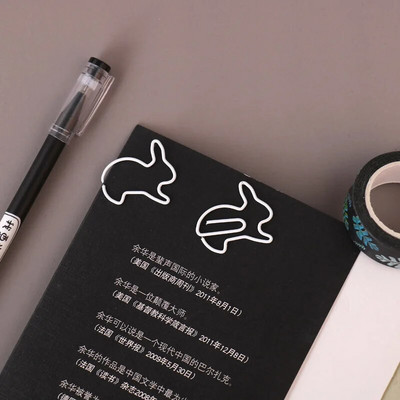 TUTU Creative 20Pcs Rabbit Bookmark Planner кламер Метален материал Segnalibri за канцеларски материали за книги Училищен офис H0272