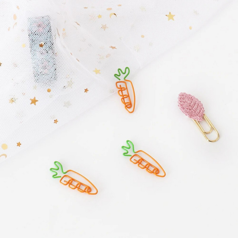 TUTU Creative 20Pcs Rabbit Bookmark Planner Paper Clip Metal Material Segnalibri for Book Stationery School Office H0272