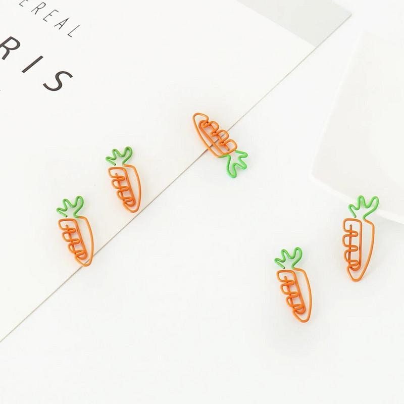 TUTU Creative 20Pcs Rabbit Bookmark Planner Paper Clip Metal Material Segnalibri for Book Stationery School Office H0272