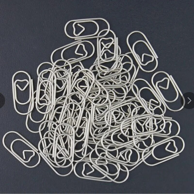 150 τμχ/τσάντα Μίνι ρετρό συνδετήρες καρδιάς Ροζ χρυσός συνδετήρας σελιδοδείκτης συνδετήρας Κλιπ Αξεσουάρ γραφείου Χαρτί αποθήκευσης Κλιπ συνονθύλευμα