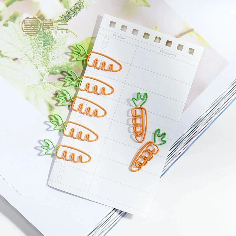 ALLTU 20 τεμ. Δημιουργικό καρότο μεταλλικό συνδετήρα σελιδοδείκτη χαρτικά μήνυμα κλιπ σημειωματάριο κλιπ διακοσμητικό σχολικό γραφείο