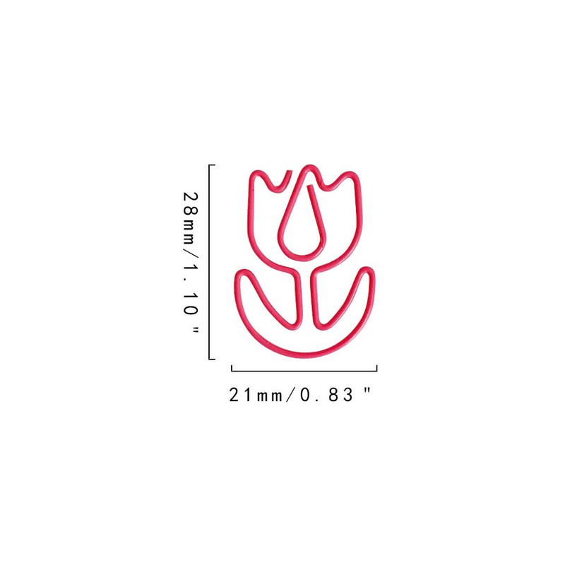 ALLTU 20vnt Gražių gėlių spalvotas segtukas studentų biuro dekoravimo testas popierius klasifikacija foto žinutė segtukas