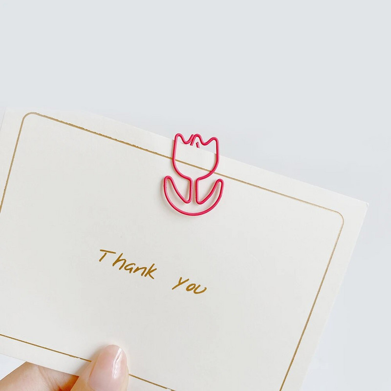 ALLTU 20vnt Gražių gėlių spalvotas segtukas studentų biuro dekoravimo testas popierius klasifikacija foto žinutė segtukas