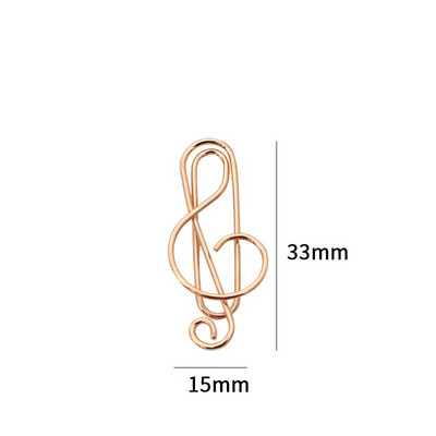 10 tk Loominguline kitarrimuusika noot Metallist kirjaklambrid Kõrvaklappide kuju Järjehoidjad Õpilased Kirjatarbed Kontor Kooliköitmistarbed