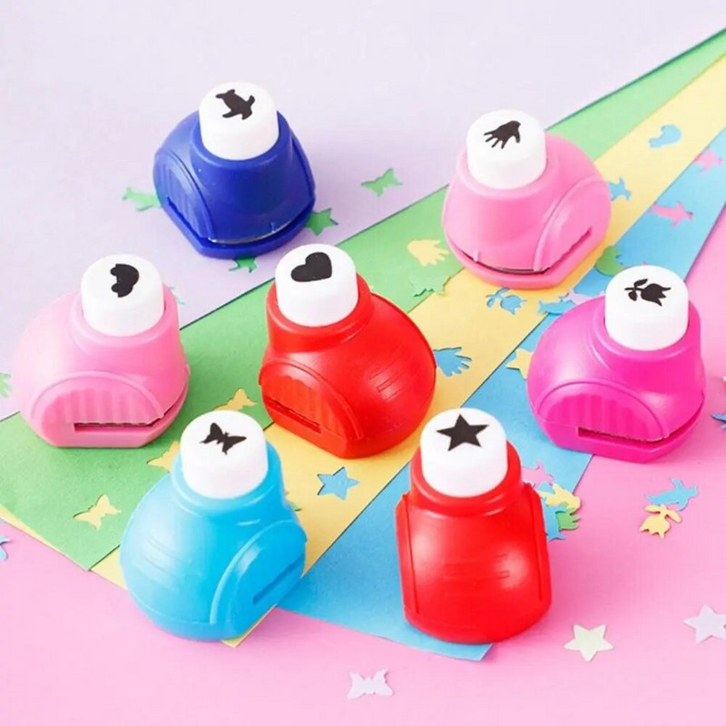 9/16/25mm Bērnu papīra reljefs Asāks aplis perforators Papīrs Reljefs perforators DIY Dekorācija Roku darbs Amatniecības papīra trimmeris