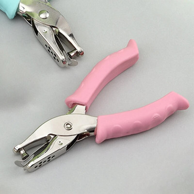 Viena cauruma perforators metāla 6 mm poru diametra perforators knaibles Rokas papīrs Scrapbooking perforatori