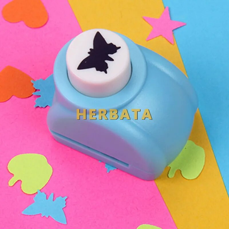 1tk/partii Mini isetegemise perforaator scrapbookingi perforaatori jaoks Käsitsi valmistatud lõigatud kaardi augustaja DIY kinkekaartide paberipunchi jaoks CL-1207