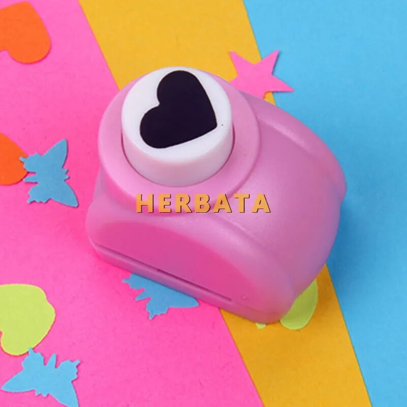 1tk/partii Mini isetegemise perforaator scrapbookingi perforaatori jaoks Käsitsi valmistatud lõigatud kaardi augustaja DIY kinkekaartide paberipunchi jaoks CL-1207