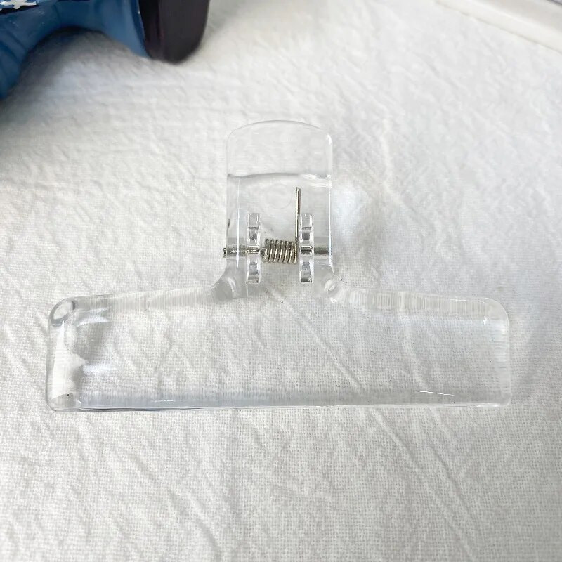 Caurspīdīgas akrila saistvielu saspraudes plānotājs, papīra skavu organizators Biroja failu skavas Turētājs Kancelejas piederumi Dekors Skolas piederumi