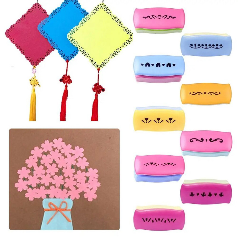 S Flower Embossing Punch Fancy Border Punch DIY Scrapbooking Ručno izrađeni uređaj za rubove Ukrasni rubni rezač papira Umjetnički obrti