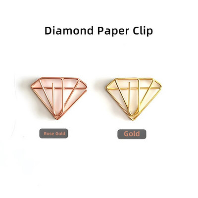 10 tk/partii loominguline kirjaklamber Roosa kuldne metallist kirjaklamber dekoratiivne järjehoidja köitja kujuga klambrid armsad kirjatarbed kontoritarbed