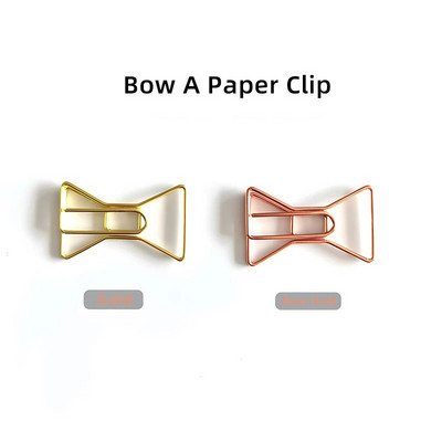 10 tk/partii loominguline kirjaklamber Roosa kuldne metallist kirjaklamber dekoratiivne järjehoidja köitja kujuga klambrid armsad kirjatarbed kontoritarbed