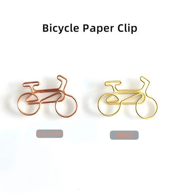 10 tk/partii loominguline kirjaklamber Roosa kuldne metallist kirjaklamber dekoratiivne järjehoidja köitja kujuga klambrid armsad kirjatarbed kontoritarbed