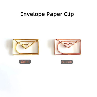10 tk/partii loominguline kirjaklamber Roosa kuldne metallist kirjaklamber dekoratiivne järjehoidja köitja kujuga klambrid armsad kirjatarbed kontoritarbed