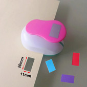 1 ίντσας Ορθογώνιο σχήμα EVA τρύπα διάτρησης αφρού για ευχετήρια κάρτα χειροποίητο χαρτί scrapbooking μηχανή διάτρησης χειροτεχνίας 20mmx11mm