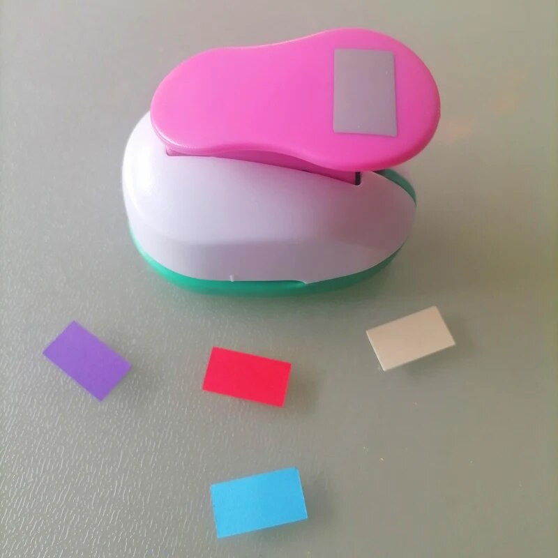 1 ίντσας Ορθογώνιο σχήμα EVA τρύπα διάτρησης αφρού για ευχετήρια κάρτα χειροποίητο χαρτί scrapbooking μηχανή διάτρησης χειροτεχνίας 20mmx11mm