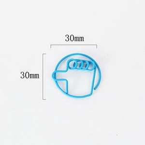 TUTU 20 gab./iepakojumā jauki, krāsaini žesti Papīra saspraudes Kawaii Kancelejas preces Metāls Caurspīdīgs Saspraudes Saspraudes Fotogrāfijas Biļetes Piezīmes Vēstule H0473