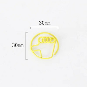 TUTU 20 gab./iepakojumā jauki, krāsaini žesti Papīra saspraudes Kawaii Kancelejas preces Metāls Caurspīdīgs Saspraudes Saspraudes Fotogrāfijas Biļetes Piezīmes Vēstule H0473