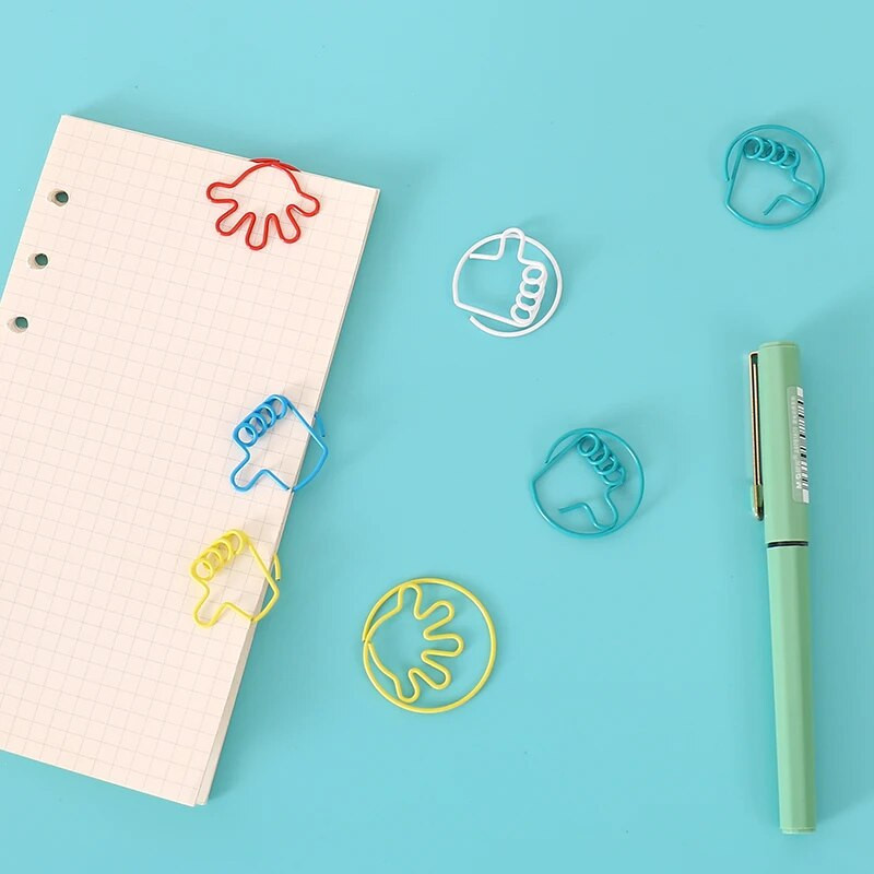 TUTU 20 gab./iepakojumā jauki, krāsaini žesti Papīra saspraudes Kawaii Kancelejas preces Metāls Caurspīdīgs Saspraudes Saspraudes Fotogrāfijas Biļetes Piezīmes Vēstule H0473