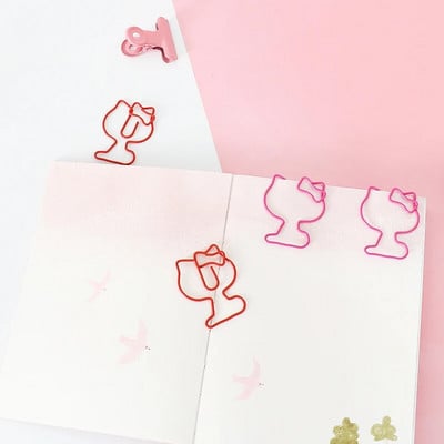 TUTU 10 τεμ./συσκευασία Cat Paper Clips Bookmark Planner Memo Clips for Book Stationery Σχολική προμήθειες γραφείου Χαρτικά H0475