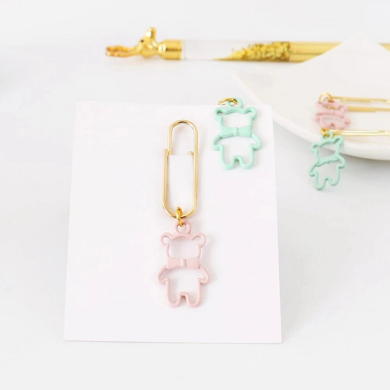 ALLTU 5gab Creative candy trušu saspraudes grāmatzīmes ziņojuma saspraude rotā skolas kancelejas preces