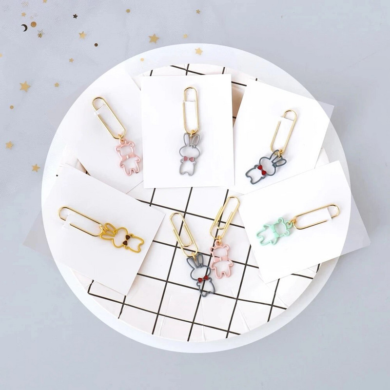 ALLTU 5gab Creative candy trušu saspraudes grāmatzīmes ziņojuma saspraude rotā skolas kancelejas preces