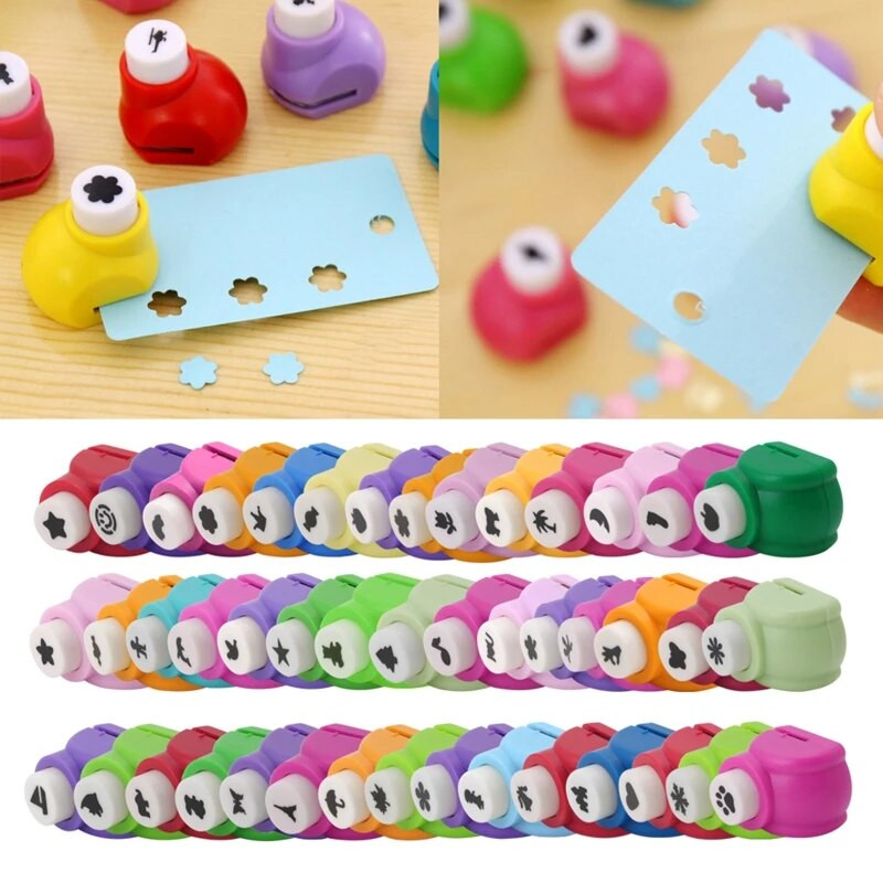 Διάτρητες λευκωμάτων χειροποίητα κοπής καρτών χειροτεχνίας καλιόν εκτύπωσης DIY Χαρτί λουλουδιών Σχήμα διάτρησης τρυπών χειροτεχνίας