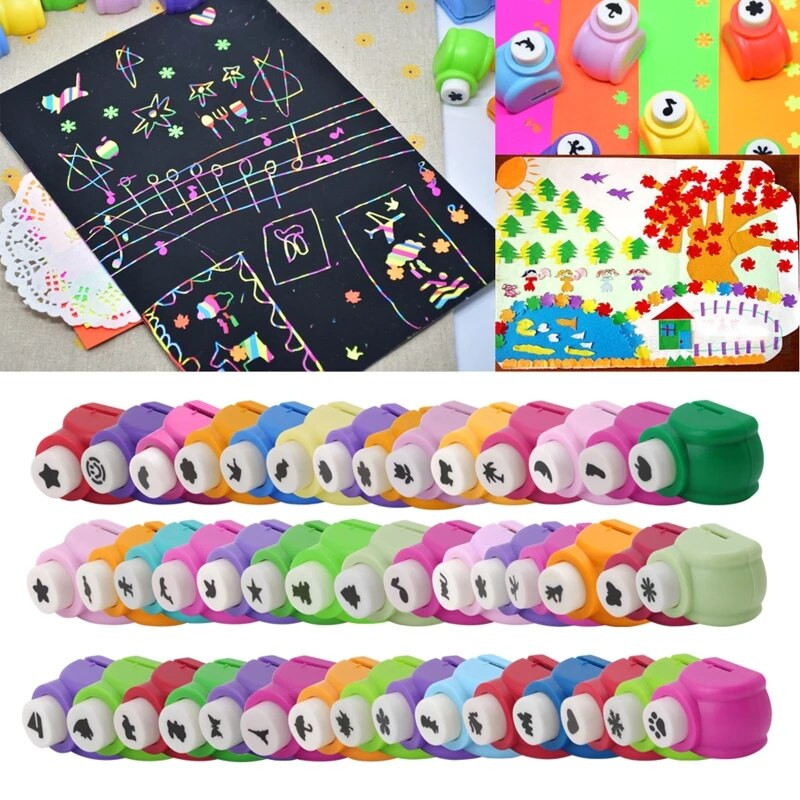 Διάτρητες λευκωμάτων χειροποίητα κοπής καρτών χειροτεχνίας καλιόν εκτύπωσης DIY Χαρτί λουλουδιών Σχήμα διάτρησης τρυπών χειροτεχνίας