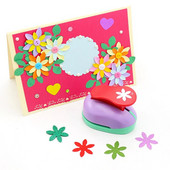 Gėlių „Furador“ „pasidaryk pats“ iš popierinio pjaustymo putplasčio aparatas perforatorius „Scrapbooking“ darbo taupymas, skirtas vaikams „Hole Punch“ įspaudimas 2,5 cm paveikslas, rankų darbo