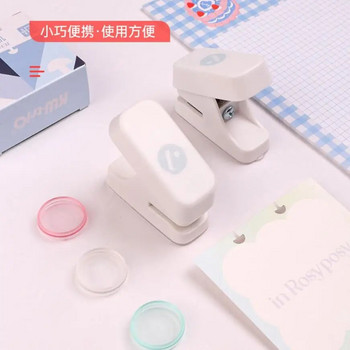 Mini Mushroom Hole Puncher Disc Ring Binding cutter Paper puncher Craft Diy Tool Offices Χαρτικά γραφεία